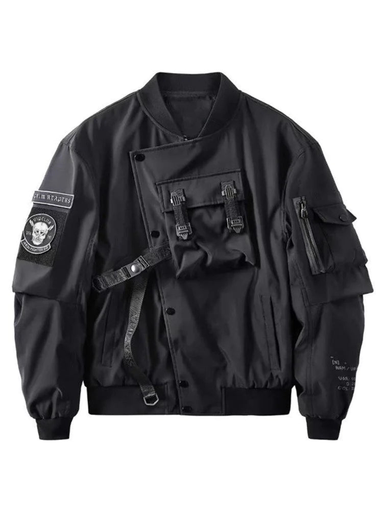 God of Death Techwear Bomber Jacket for Men
