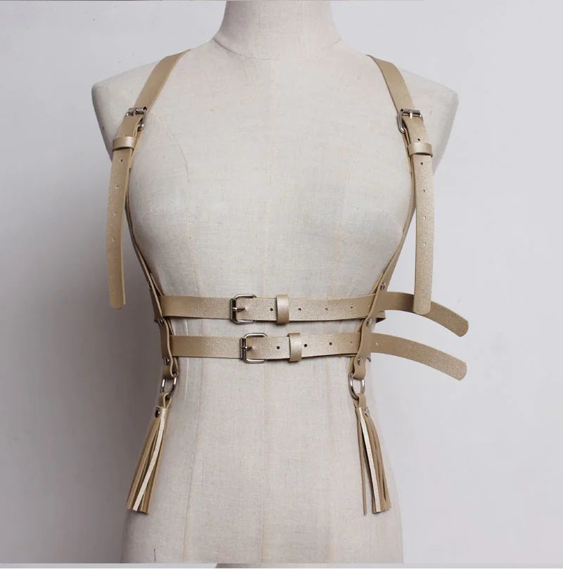 2018 Versatile Dark Style Tassel Waist Belt and Shirt