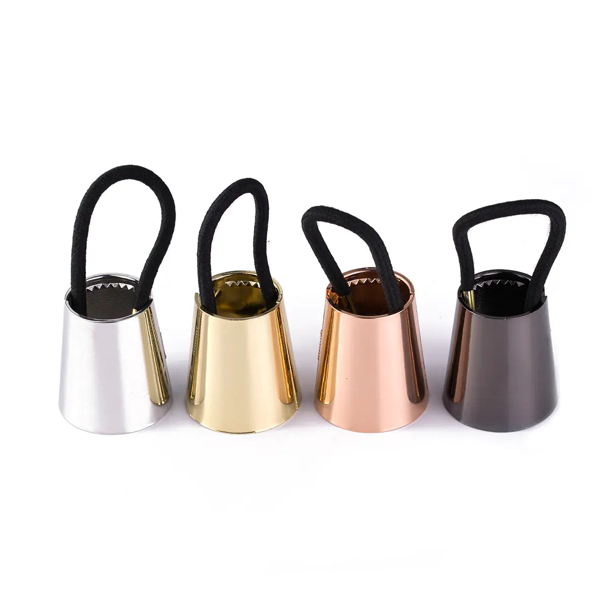 Metallic Ponytail Holder with Simple Alloy Design