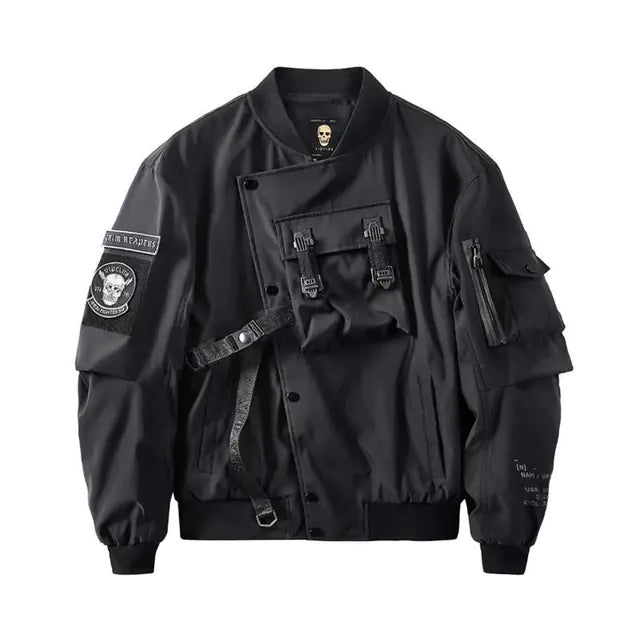 God of Death Techwear Bomber Jacket for Men