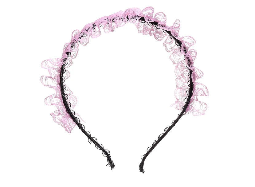 Headband with Floral Lace Decoration