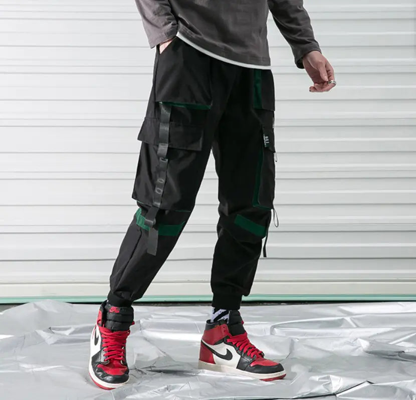 Hip-Hop Loose Cargo Pants with Multi Pockets (Spring)