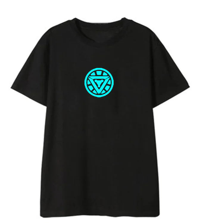 2019 New Men's and Women's Glow-in-the-Dark T-Shirt