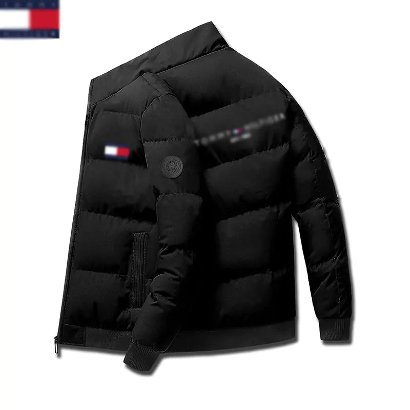 Men's Stylish Short Winter Jacket - Tiger Head Cotton Coat