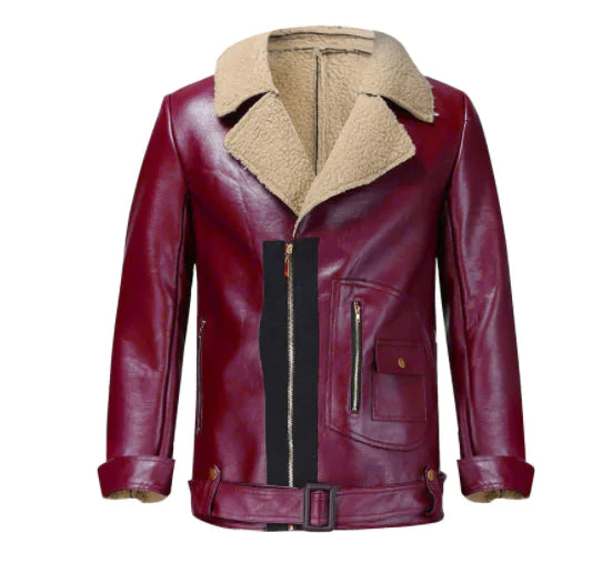 Men's Street Style Faux Fur Jacket and Pullover