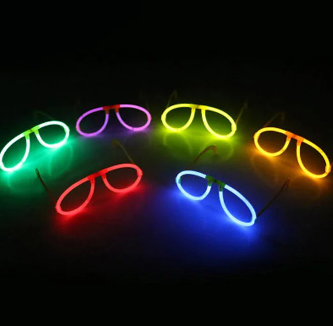 Glow-in-the-Dark Fluorescent Glasses and Sticks