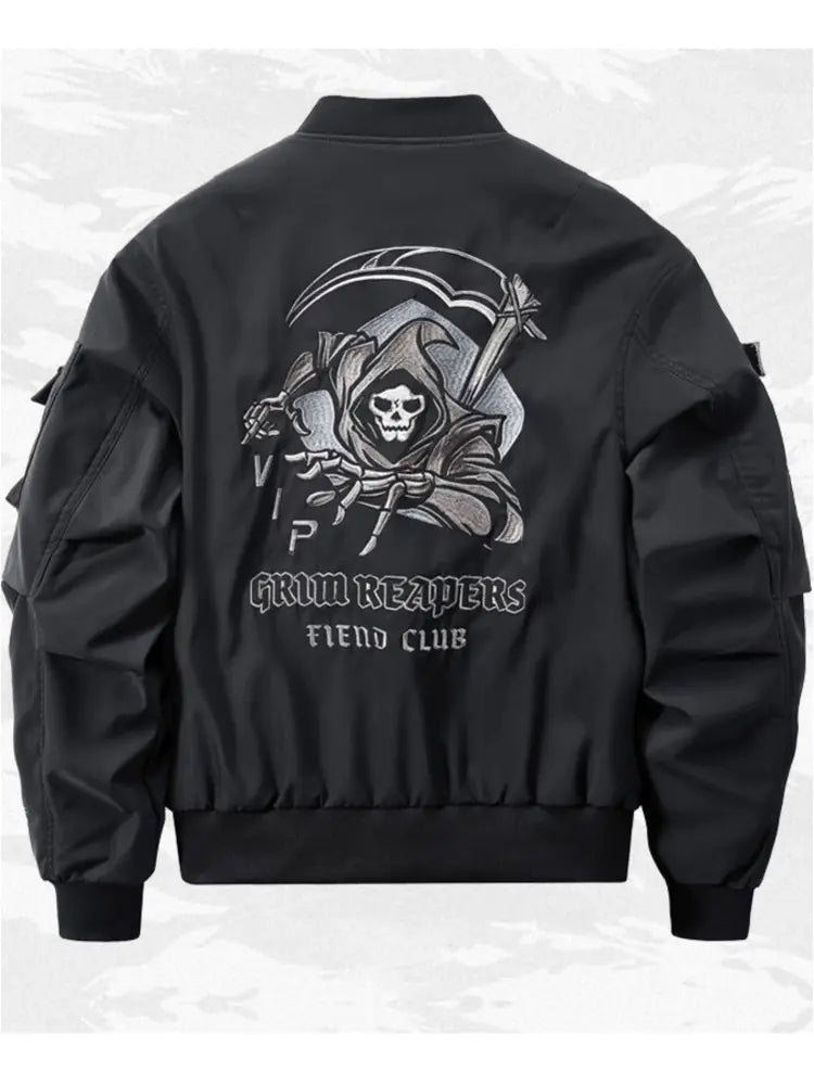God of Death Techwear Bomber Jacket for Men
