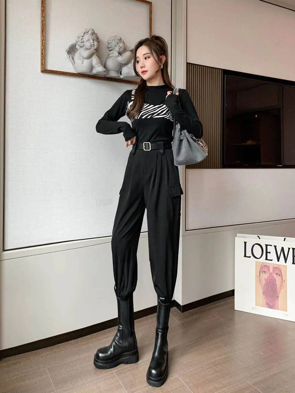 Dark Academia Women's Cargo Pants