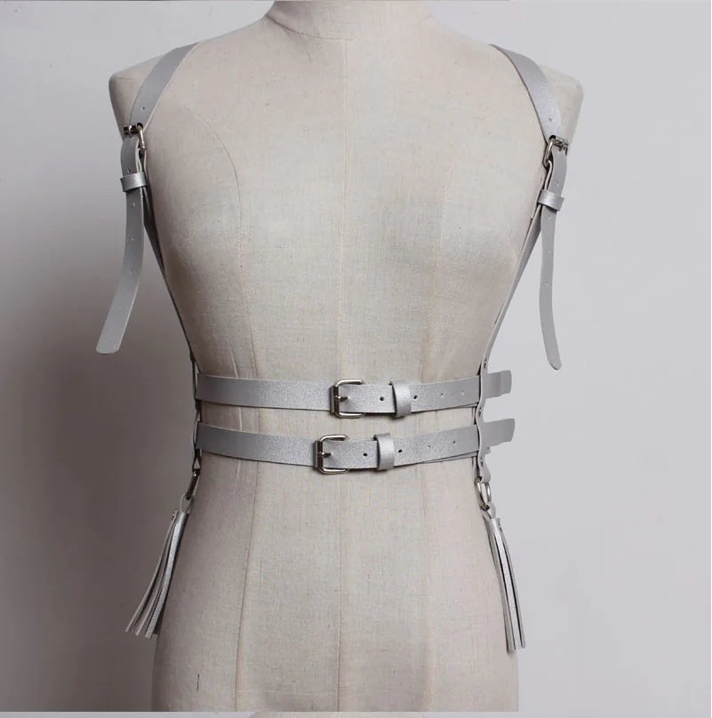 2018 Versatile Dark Style Tassel Waist Belt and Shirt