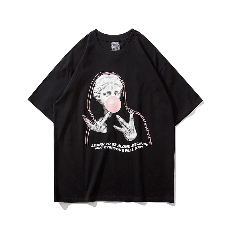 Dark Style Graphic Print Couple T-Shirt for Men and Women